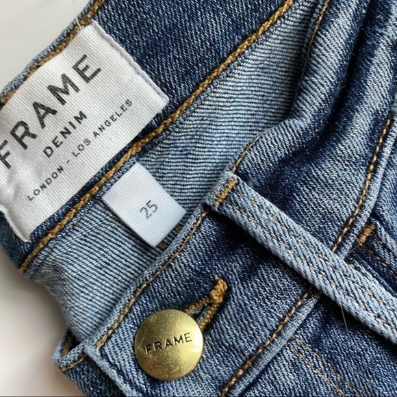 FRAME • Le Nouveau Straight Sheffield Split Hem Jeans - Picture 6 of 9